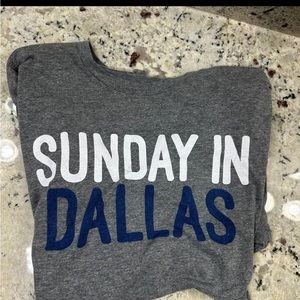 Bella Canvas Dallas Cowboys T Shirt. Sundays In Dallas, medium.